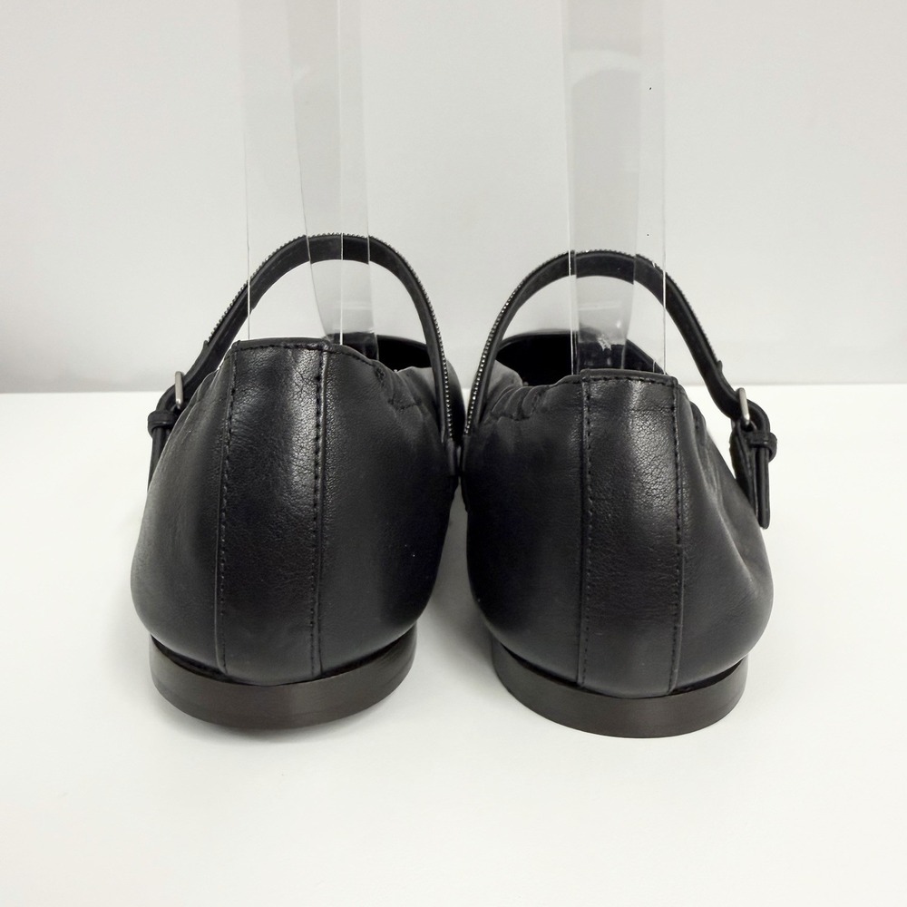 Brunello Cucinelli Mary Jane Leather Shoes Black Monili Crystal NWT $1350 38 1/2 - Picture 8 of 13